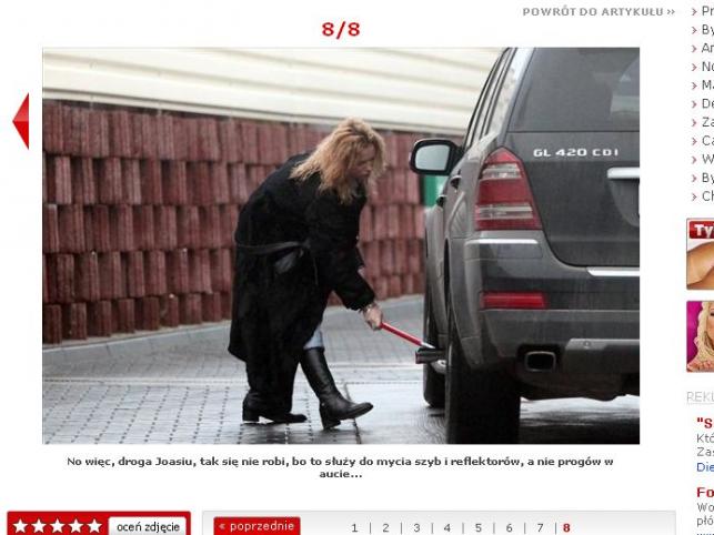 Joasia Liszowska skapi na myjnię