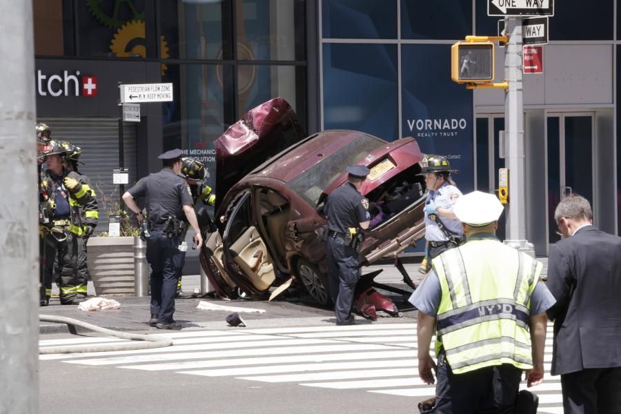 Miejsce wypadku na Times Square