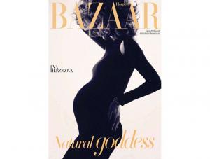 Eva Herzigova na okładce Harpers Bazaar. Źródło: Harpers Bazaar UK