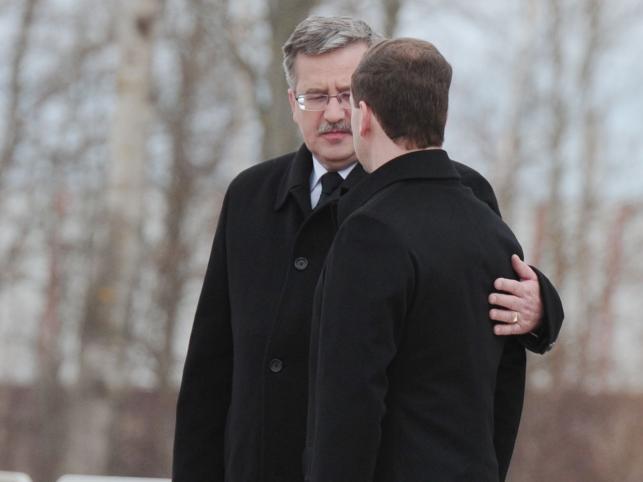 Bronisław Komorowski i Dmitrij Miedwiediew