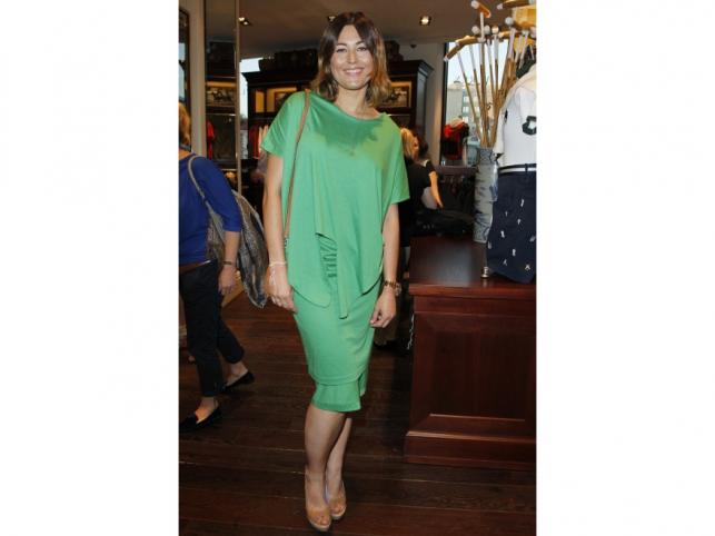 Beata Sadowska na pokazie w salonie Tod's