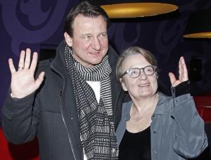 Agnieszka Holland i Robert Więckiewicz na premierze "W ciemności"