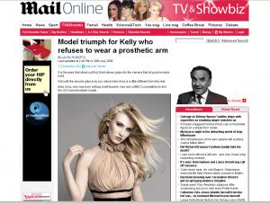 Urodziła się bez ręki, zastała modelką