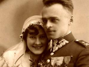 Witold Pilecki z żoną Marią