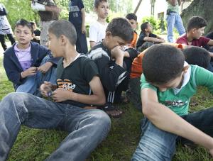 Dzieci z Palestyny w toksycznym budynku?