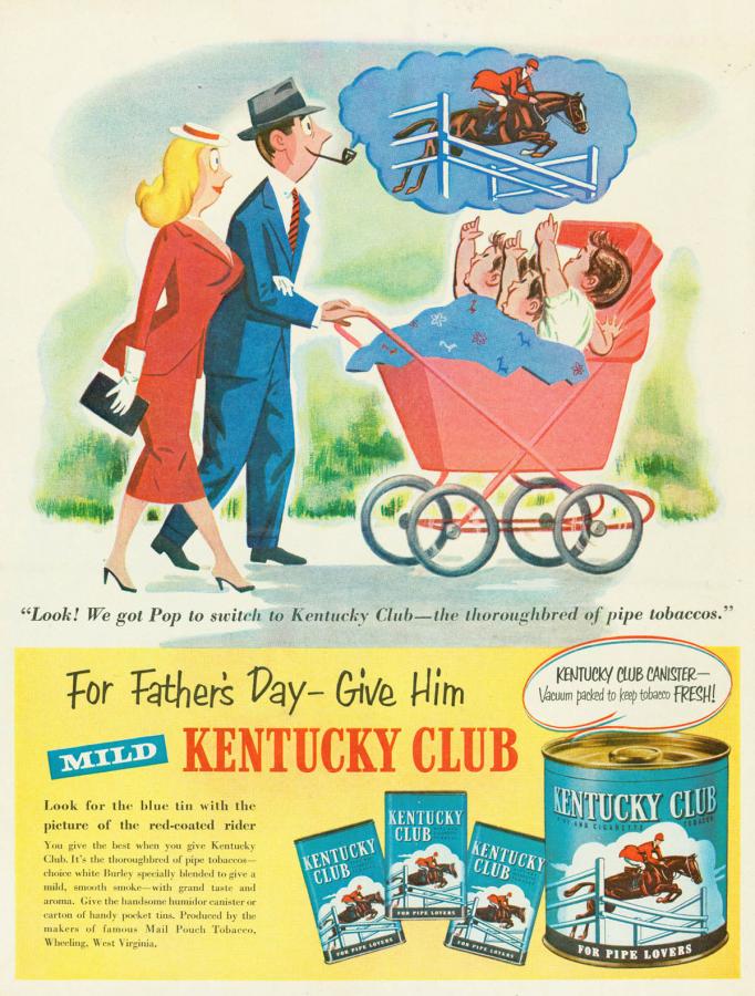 Tytoń "Kentucky Club", rok 1950