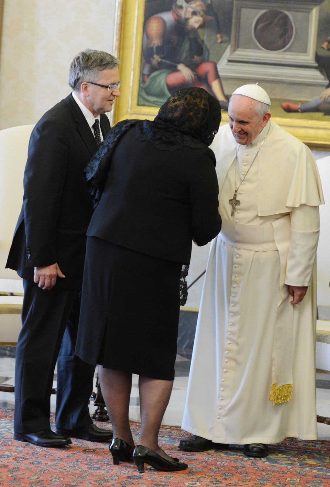 Prezydent Komorowski na audiencji u papieża Franciszka