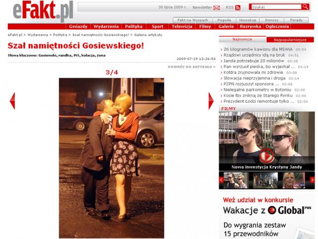 Zobacz, jak Gosiewski całuje i muska