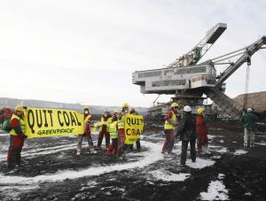 Ekolodzy z Greenpeace starli się z górnikami