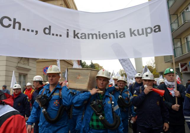 Demonstracja związkowców