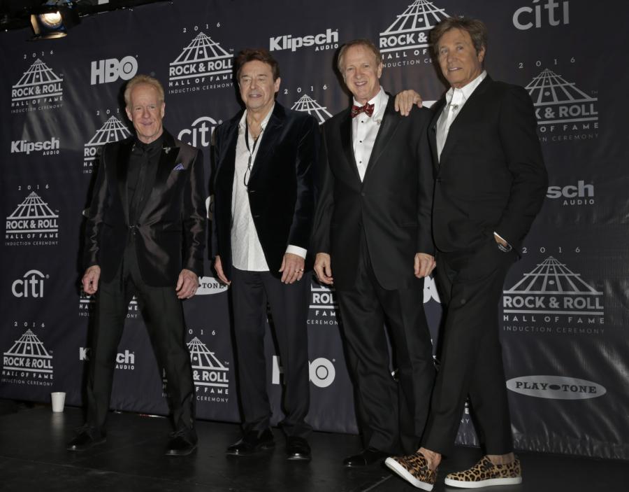 Zespół Chicago podczas ceremonii wprowadzenia do Rock and Roll Hall of Fame