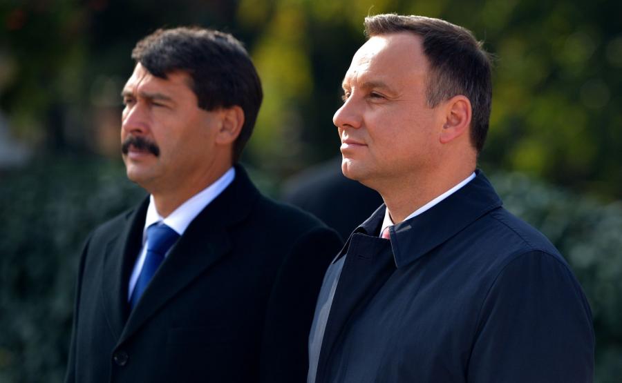 PREZYDENCI PAŃSTW GRUPY WYSZEHRADZKIEJ NA ZAMKU W ŁAŃCUCIE