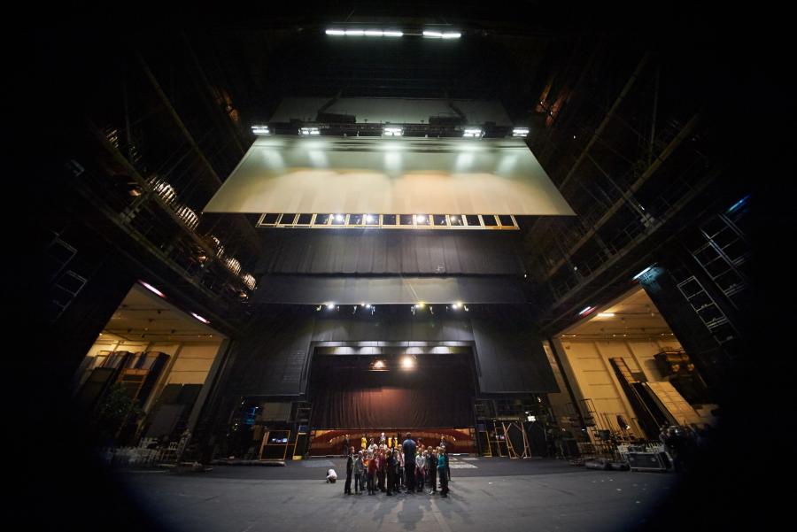 Zaplecze sceny Teatru Wielkiego